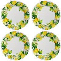 Assiettes plates en résine mélamine personnalisées par le fabricant, motif imprimé, style américain, émaillées, non toxiques HANBI