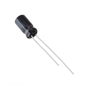 Condensador Original de Orificio Pasante URS1H4R7MDD 4.7 uF CAP ALUM 4.7UF 20% 50V RADIAL TH - Product Image 1