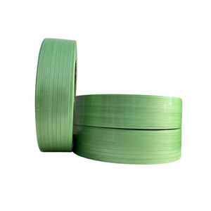 Vente en gros usine : Bande de cerclage PET verte en polyester vierge, disponible sur mesure - Product Image 1