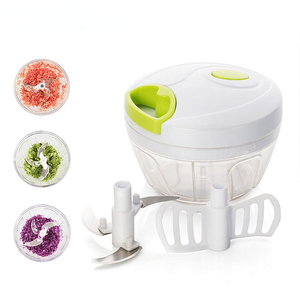 Accessoire de cuisine en gros : Hachoir manuel en plastique de 400 ml pour ail et légumes, idéal pour la maison - Product Image 6