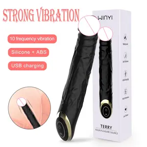 Waterdichte Vrouwen Masturbatie Vibrerende Consoladores Para Las Mujeres Sexuales Dildo Seksspeeltjes Vibrerende Realistische Dildo Vibrator