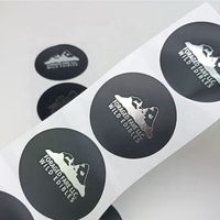 Autocollant de parfum de luxe personnalisé rouleau d'autocollant d'étiquette en papier Kraft rond en feuille d'or