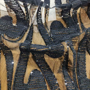 Alta Qualidade Personalizado Algodão Crochet Cord Frisado Bordado Guipure Sequência <span class=keywords><strong>Lace</strong></span> Tecido - Product Image 6