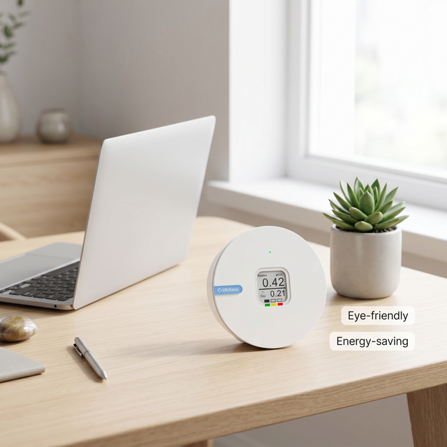 RN-300C Digital Radon Monitor for Home Inspection Services | Professional E-ink Continuous Radon Tester for Real Estate