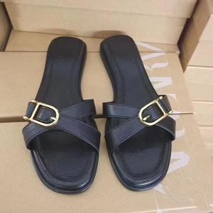 <span class=keywords><strong>Sandalias</strong></span> de Mujer con Hebilla y Punta Cuadrada, Diseño Clásico, Estampado de Leopardo, Tiras Cruzadas, para Playa, en Oferta - Product Image 6