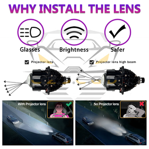 Đèn pha chiếu sáng Bi-LED 96W, chùm sáng cao thấp, độ sáng cao 6000K 8500Lm, thấu kính Bi-LED <span class=keywords><strong>2.5</strong></span> inch - Product Image 6