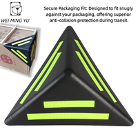 Protecteur d'angle en plastique réfléchissant trois faces (grande taille) pour l'emballage et le transport express des cartons d'appareils électroménagers