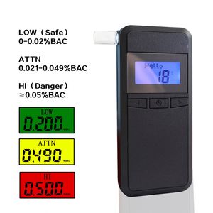 Dispositivo Portátil de Detección de Alcohol con Pantalla LCD y Batería Reemplazable para Monitoreo de Seguridad Civil - Product Image 4