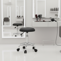 Chaise industrielle moderne en cuir noir ESD, PVC antistatique, OMD YZ-01, réglable en hauteur, pour laboratoire, salle à manger, usage commercial