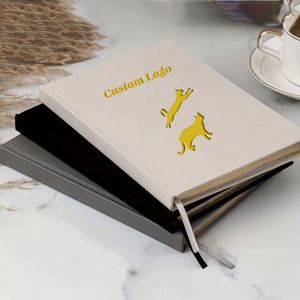 Custom A5 Golden-stamping Hardcover Self-care Journal Classic Good-Quality <b>Thick</b> <b>Paper</b> 100 Sheets Thread Sewing Bound Elegant - Product Image 2