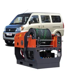 Amjet Efficiëntie Verbetering 200bar 70lpm Parallelle Bar Benzinemotor Benzine Hogedruk Wasmachine Afvoer Reiniger Machine