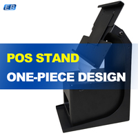 Soporte Universal para Impresora POS de Tableta PS-20A, Metálico, Ancho Ajustable de 135-190 mm, Inclinación de 90 Grados, Soporte para iPad para Pantallas de 7-13 Pulgadas