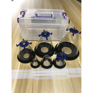 Ensemble de masques d'inhalation d'oxygène pour petits animaux avec étui de rangement pour anesthésie et nébulisation des animaux de compagnie, sans intubation requise - Product Image 1