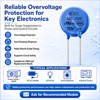 Varistor à oxyde métallique à absorption d'énergie élevée pour l'éclairage LED, l'alimentation des appareils électroménagers, la protection contre les surtensions, UL TUV CQC JEC