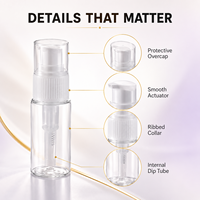 Flacon pompe mini personnalisé pour sérum et lotion cosmétique – Emballage transparent, noir, blanc – Contenant vide en plastique OEM/ODM