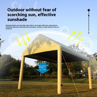 Auvent gonflable de camping extérieur en PVC, résistant au vent et à la pluie, facile à assembler, couverture de 28m², abri de jardin, barbecue, stationnement