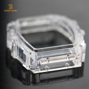 Boîtier de montre en cristal K9 transparent de haute qualité, étanche, de forme tonneau, pour pièces de montres mécaniques, sur mesure - Product Image 2