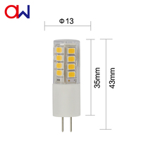 Vente d'usine : Lampe LED G4 3W 12V en céramique avec certification CE RoHS pour usage intérieur, type de culot G4
