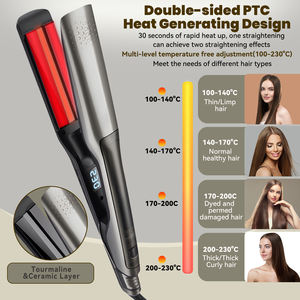 Machine à lisser les cheveux ionique professionnelle fer à lisser les cheveux personnalisé fer plat nouvelle personnalisation - Product Image 2