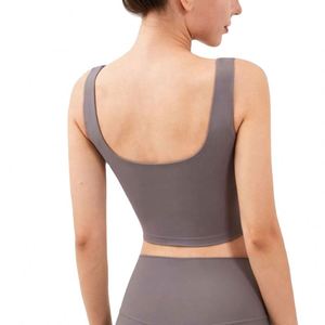 फैशन स्पोर्ट्सयू बैक वर्कआउट योगा महिला स्पोर्ट्स ब्रा में टॉप पर - Product Image 1