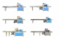 Machine d'emballage en forme de coussin pour bonbons durs, barres de cacahuètes et gâteaux, avec contrôle PLC Huayuan, 40-220 sachets/min