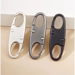 Glissière de <span class=keywords><strong>fermeture</strong></span> éclair antivol en métal à double <span class=keywords><strong>fermeture</strong></span> éclair avec motif étoile et clips de verrouillage automatique pour vestes, sacs à main et bagages - Product Image 3