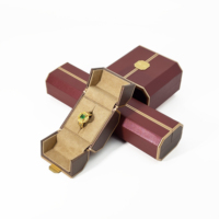 FANDIJI Luxueux Boîte à bijoux écologique haut de gamme Boîte à bagues de luxe Doublure détachable Décoration pour vos bijoux avec logo personnalisé