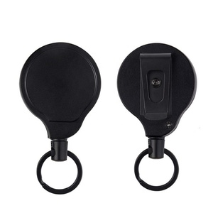 Enrouleur de clé professionnel robuste à verrouillage automatique en plastique avec attache rotative à 360° - Product Image 1