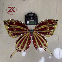 ZKAI - Aeronave de Control Remoto con Forma de Mariposa Biónica, Simulación de Vuelo de Mariposa, Ornitóptero para Decoración de Bodas y Espectáculos
