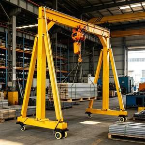 European Type Gantry Crane Single Girder Low Headroom Overhead Hoist Crane FEM Standard Industrial Lifting Machine <strong>Gantr</strong> - Product Image 4