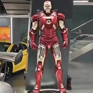 Statua di Iron Man MK7 a Grandezza Naturale 1:1, Scultura in Vetroresina <span class=keywords><strong>Marvel</strong></span> <span class=keywords><strong>Avengers</strong></span> con Luce LED, Decorazione da Collezione per Casa - Product Image 1