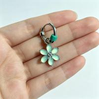 Anting-anting bunga mikro musim panas, liontin wanita, klip telinga, perhiasan, tersedia grosir