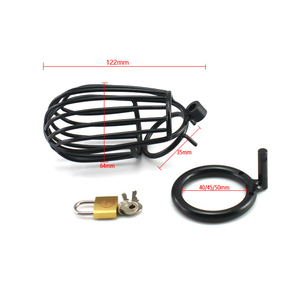 Металлический полый мужской пояс верности, замок для пениса, большая клетка для члена, секс-игрушки для мужчин - Product Image 6