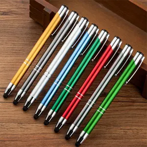Factory Metal Pen Hot Selling Corporate Promotional Gift Custom Engraved Logo Aluminum Alloy Retractable Mechanical Metal Ballpoint Pen
