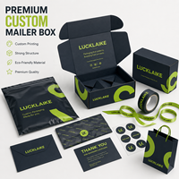 Boîte d'expédition noire de luxe au design personnalisé, emballage en carton ondulé, boîtes d'expédition noires avec logo