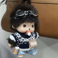 Vente en gros Nouveau style Deuxième génération 15 cm Peluche singe Mengqiqi comme cadeau Marque déposée en Chine Joyeux Noël