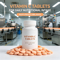 Comprimés de vitamine C pour adultes, complément alimentaire naturel pour une nutrition quotidienne, sans conservateurs