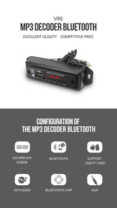 Vire xe MP3 WMA Bảng Giải mã âm thanh máy nghe nhạc MP3 USB TF FM Đài phát thanh mô-đun không dây <span class=keywords><strong>Bluetooth</strong></span> 5.0 Kit - Product Image 2