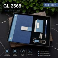 Coffret Cadeau d'Affaires Élégant Comprenant un Carnet A5, un Stylo Magnétique, un Porte-Cartes et un Porte-clés en Similicuir pour les Professionnels de Bureau