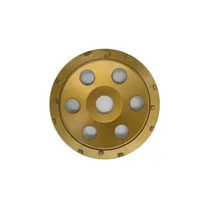 Competitive Price 5'' 125mm Pcd Concrete Abrasive Diamond Cup Wheel For Epoxy Removal And Concrete Grinding