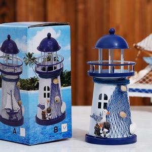 Metallo del commercio all'ingrosso di Stile Mediterraneo Oceano di Latta Faro per la Tavola Decorazione Della Casa - Product Image 6