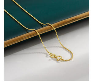 Collier Chrétien Vintage en Argent Sterling 925 Plaqué Or 18K avec Chaîne Réglable en Forme de Croix, Vente en Gros, 40-60cm - Product Image 5