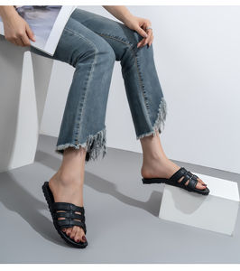 Chaussures pour femmes en cuir véritable, antidérapantes, souples, pour l'extérieur, style urbain, printemps-automne, dessus en cuir de vachette, talon de 1,7 cm - Product Image 1