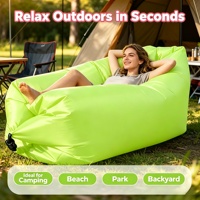 Canapé gonflable individuel inclinable portable pour camping, sieste, festival de musique, extérieur, chaise longue paresseuse