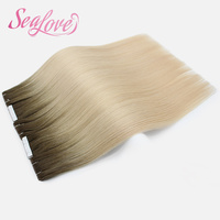 Nouvelles extensions de cheveux à bandes injectées, cuticules alignées, qualité Remy russe, extensions de cheveux à bandes injectées de qualité salon