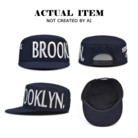 Casquette plate avec logo personnalisé, chapeaux de peintre rétro, casquette brodée, casquette de baseball à visière plate, fabricant de casquettes, casquettes hip-hop pour hommes