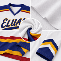 Maillot de hockey sur glace brodé sur mesure pour les équipes de hockey jeunes et adultes, entraînement en club et matchs, vente en gros et commandes d'équipes