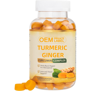 OEM/ODM curcuma Gummies con pepe nero e zenzero estratto naturale integratore multivitaminico per adulti - Product Image 1