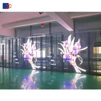 Pantalla LED Transparente P3.91 a Todo Color de Alta Calidad y Frecuencia de Actualización para Interiores, Ideal para Centros Comerciales y Tiendas Minoristas