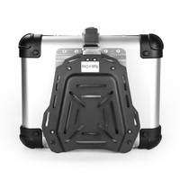 45L Argent. Boîte supérieure d'alliage d'aluminium de boîte de transporteur pour la queue de moto